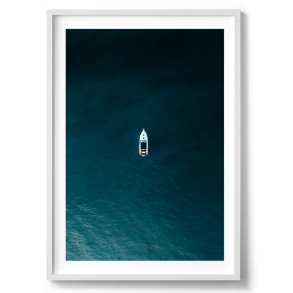 Boat In the Ocean - Wall Art
