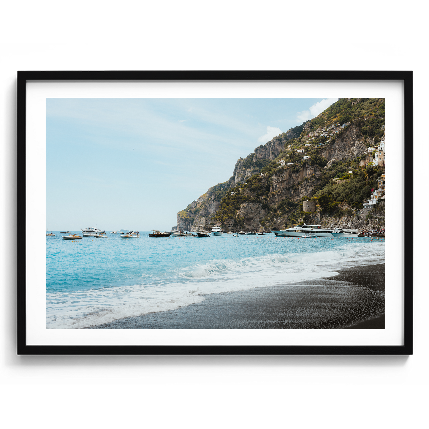 Boats at Shore - Positano - Wall Art