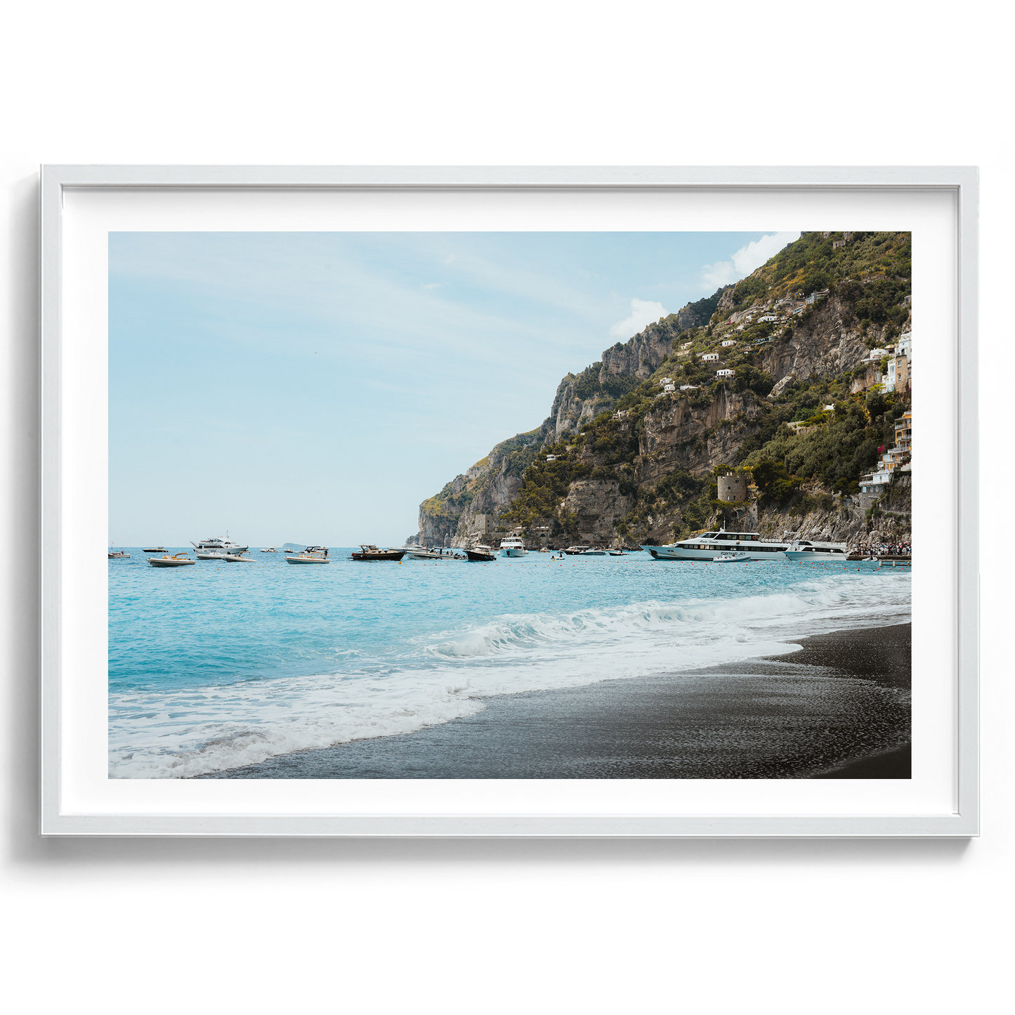 Boats at Shore - Positano - Wall Art