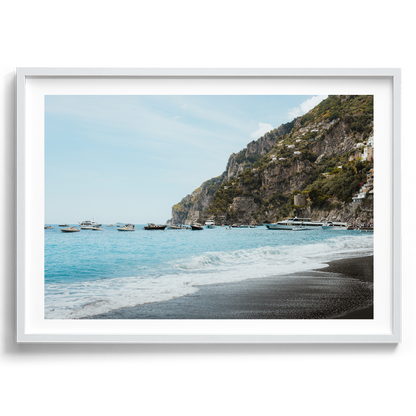 Boats at Shore - Positano - Wall Art