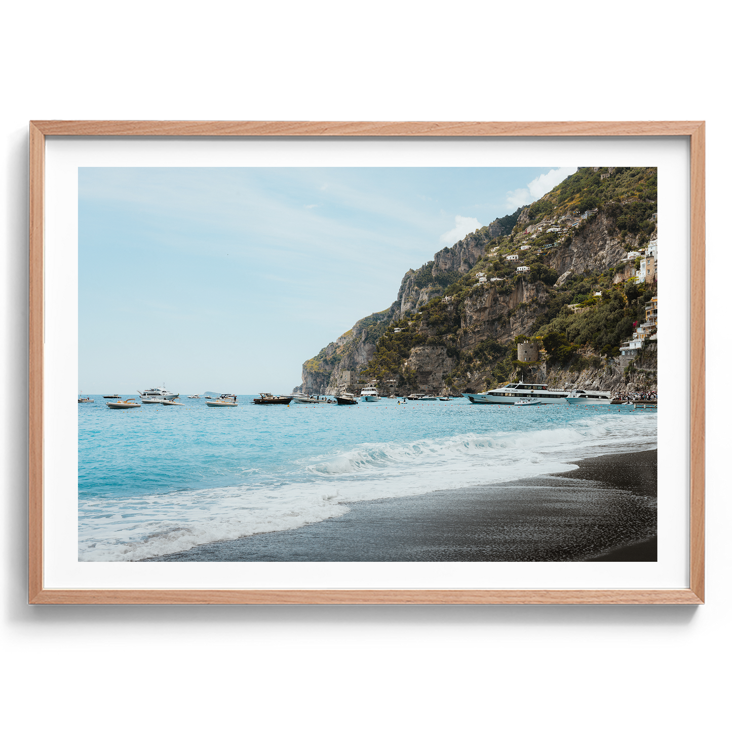 Boats at Shore - Positano - Wall Art