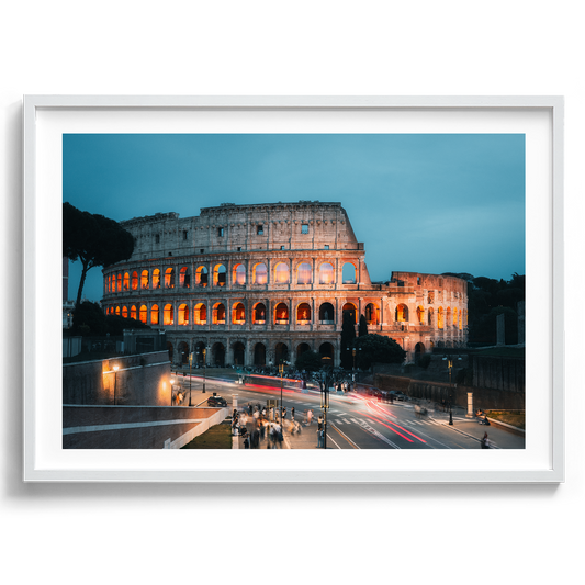 Colosseum in Rome IV in Rome artwork presented in a white frame