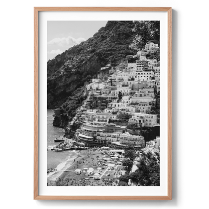 Colourful Italy - Positano B&W - Wall Art