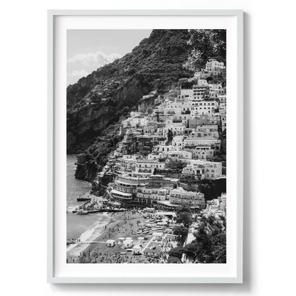 Colourful Italy - Positano B&W - Wall Art