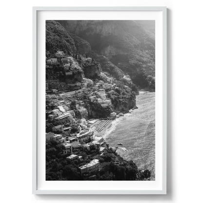 Fornillo Beach - Positano B&W - Wall Art