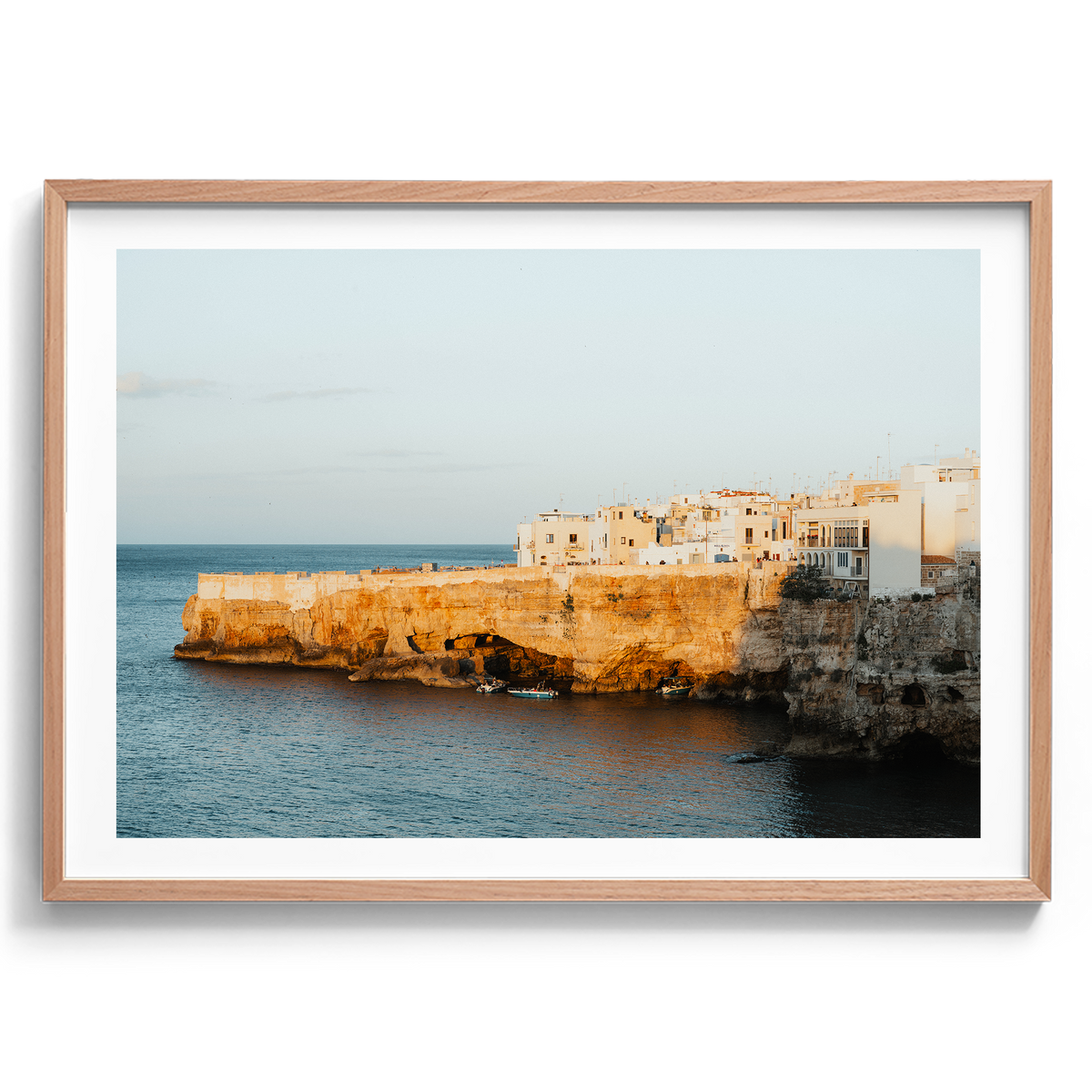 Golden Puglian Cliffs - Polignano a Mare - Wall Art