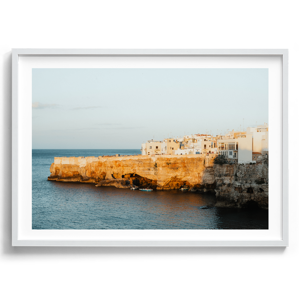 Golden Puglian Cliffs - Polignano a Mare - Wall Art