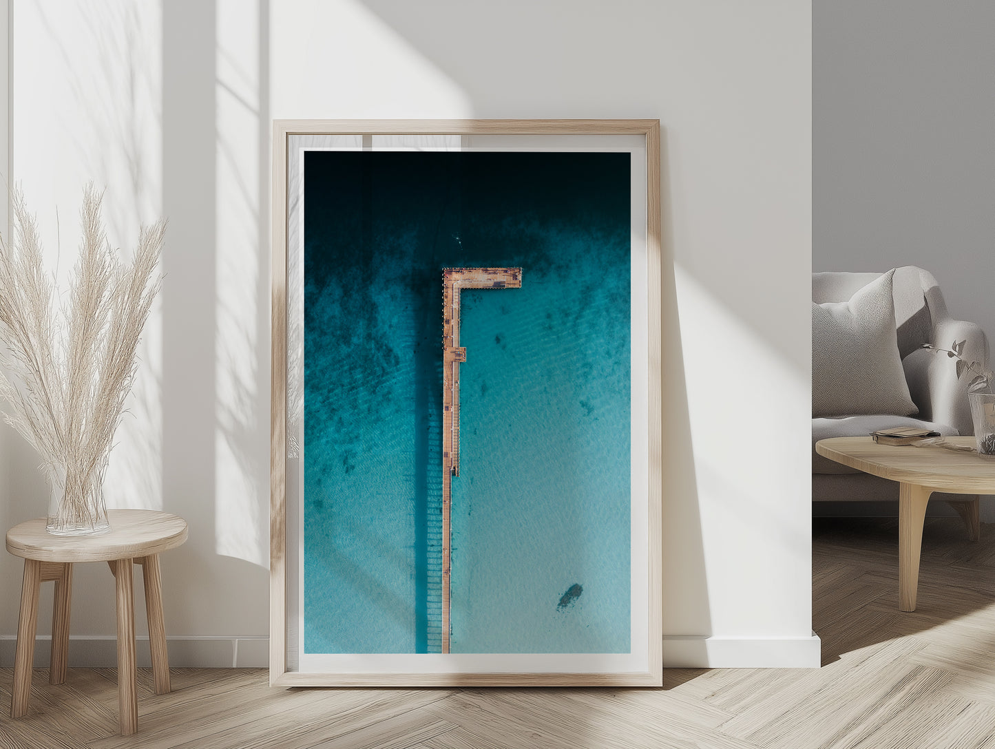 Rye Pier - Aerial - Wall Art