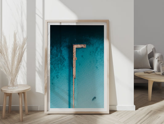 Rye Pier - Aerial - Wall Art