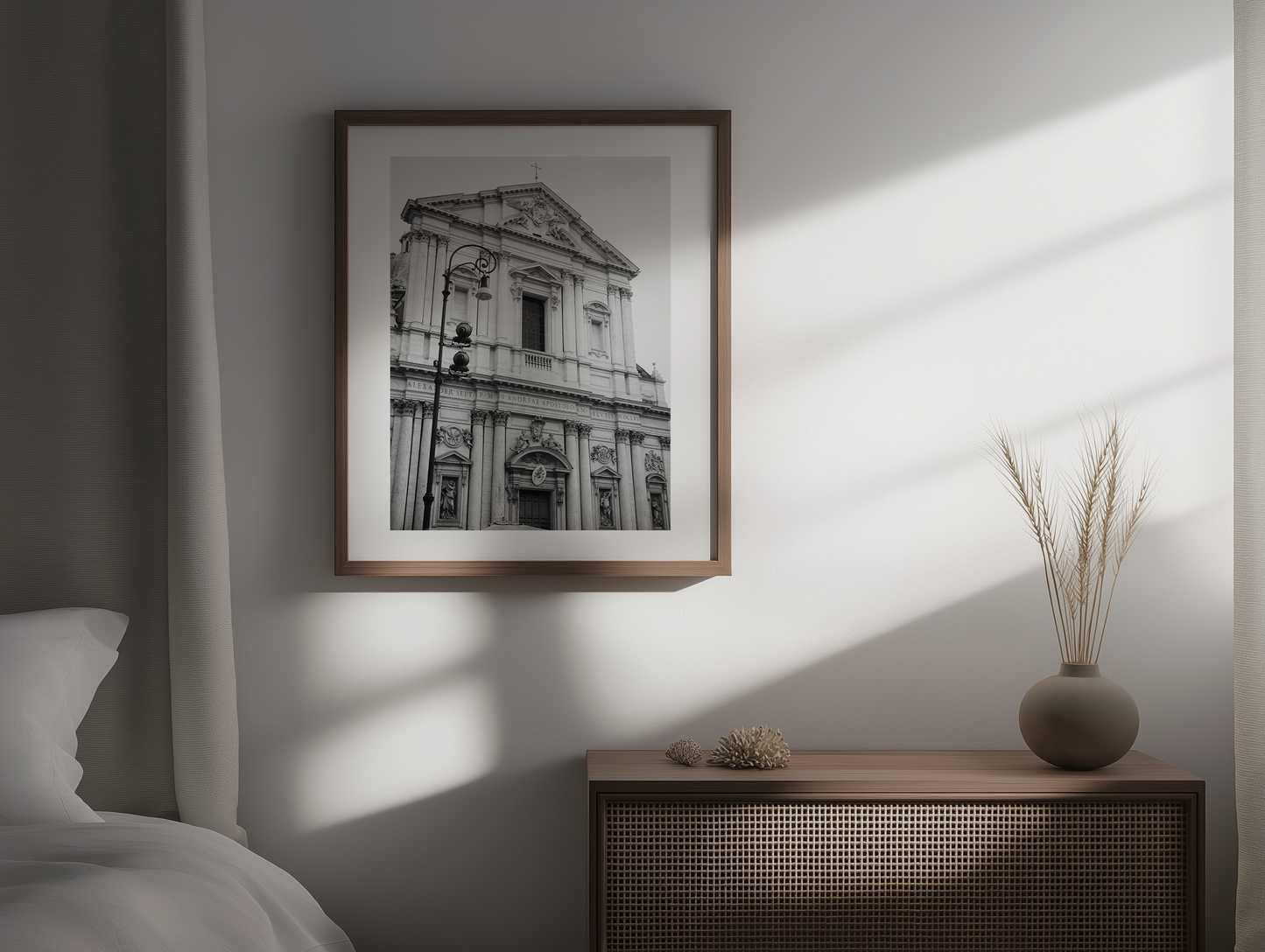 Basilica di Sant'Andrea della Valle B&W - Rome - Wall Art