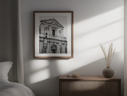Basilica di Sant'Andrea della Valle B&W - Rome - Wall Art