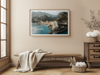 Amalfi Town Aerial - Amalfi - Wall Art