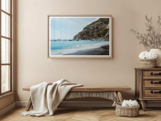 Boats at Shore - Positano - Wall Art