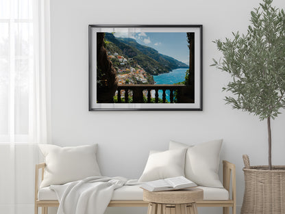 Italian Villa Balcony - Positano - Wall Art
