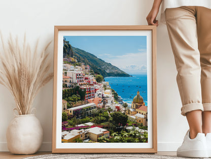 Sunny Amalfi Coast Morning - Positano - Wall Art