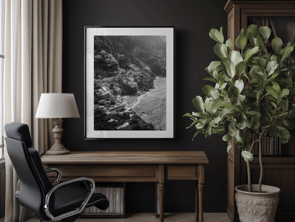 Fornillo Beach - Positano B&W - Wall Art