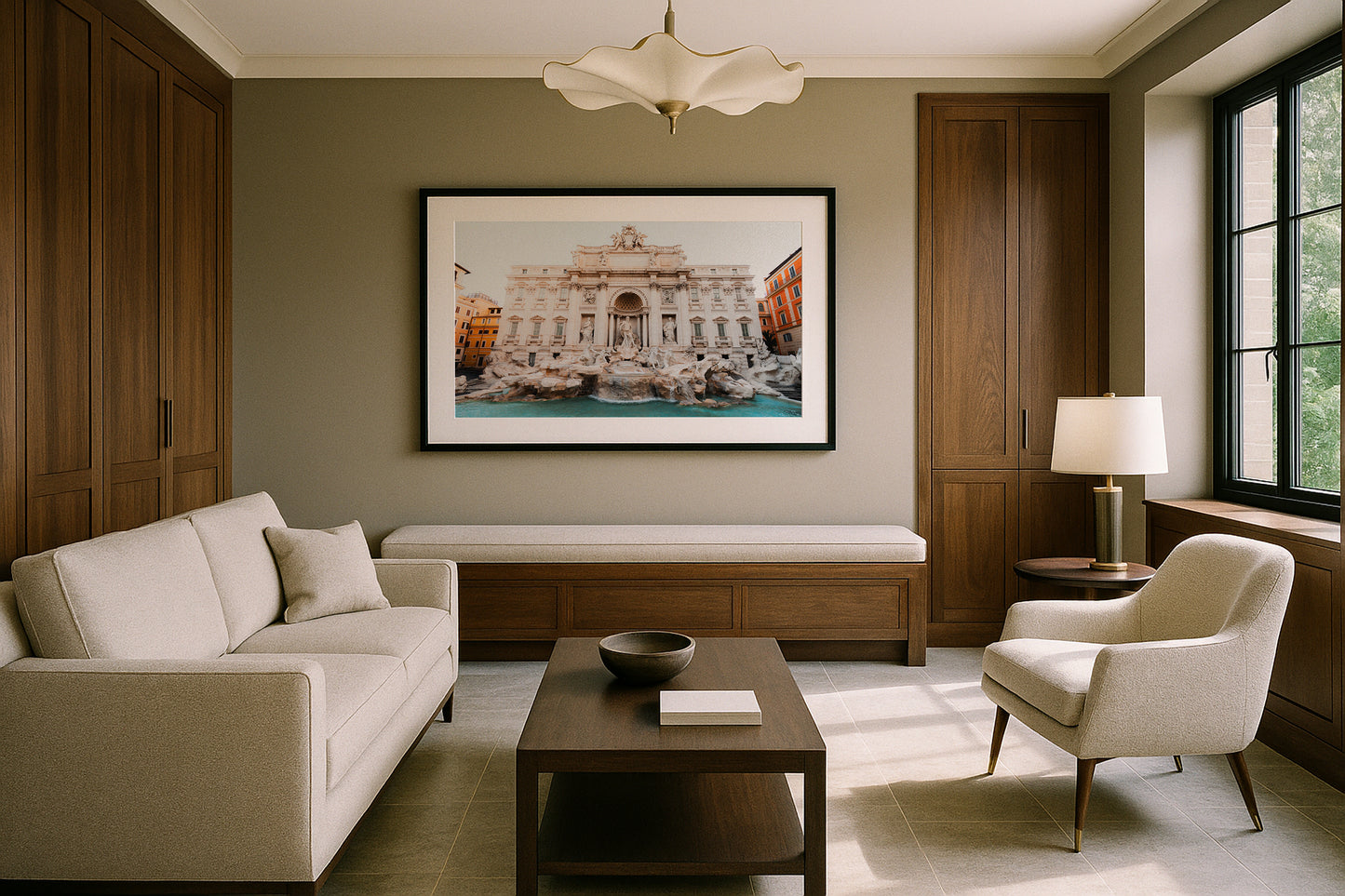 Trevi Fountain Morning Light II - Rome - Wall Art