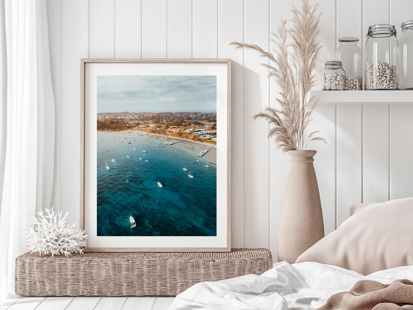 Millionaire's Walk Bay Aerial - Sorrento - Wall Art