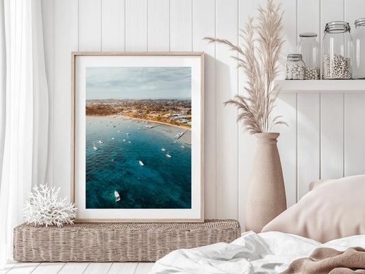 Millionaire's Walk Bay Aerial - Sorrento - Wall Art