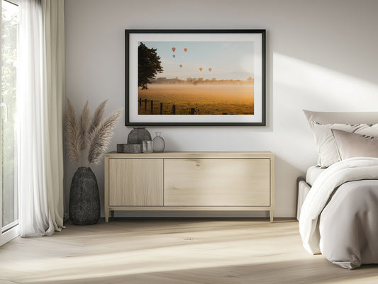 Hot Air Balloons at Sunrise II - Yarra Glen- Wall Art