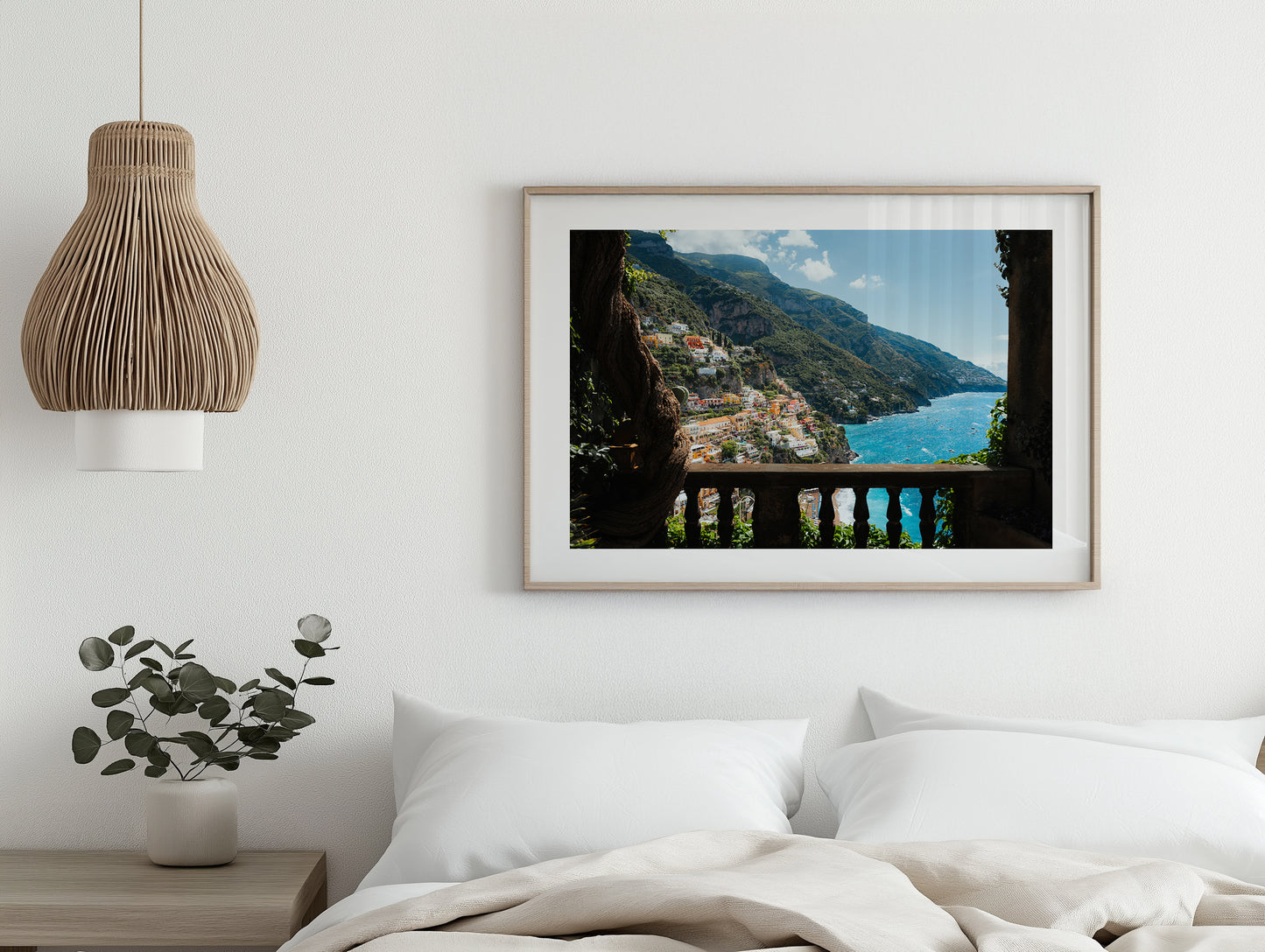Italian Villa Balcony - Positano - Wall Art