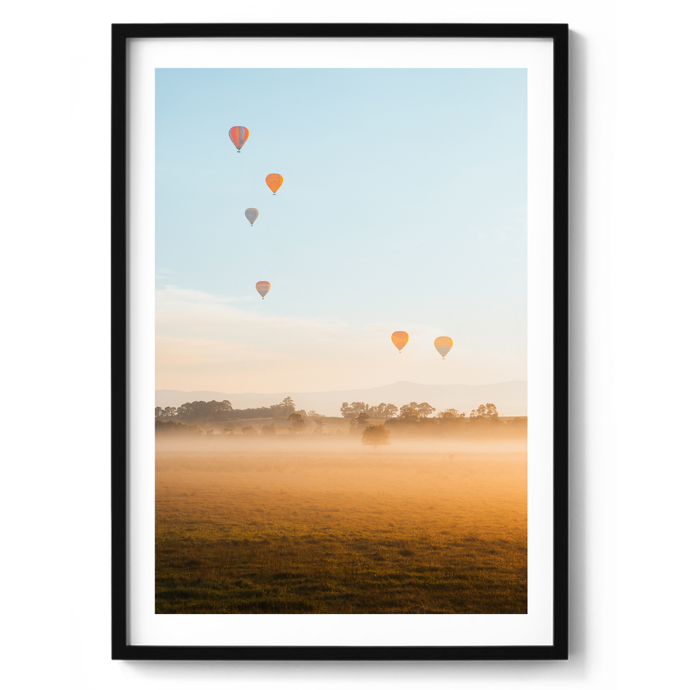 Hot Air Balloons at Sunrise - Yarra Glen- Wall Art