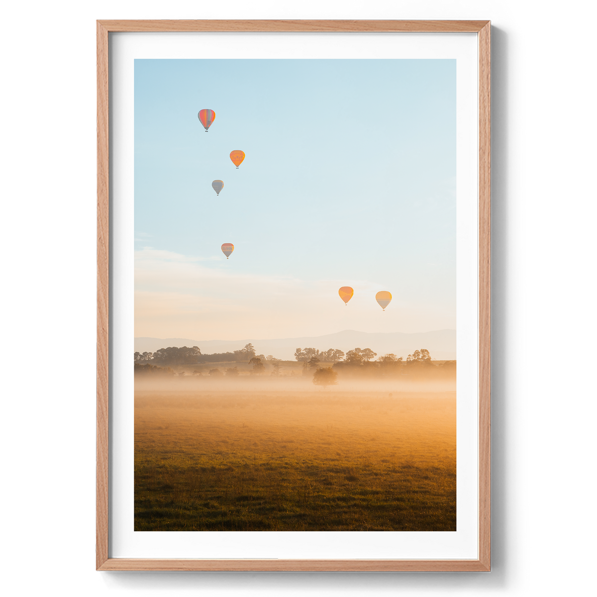 Hot Air Balloons at Sunrise - Yarra Glen- Wall Art