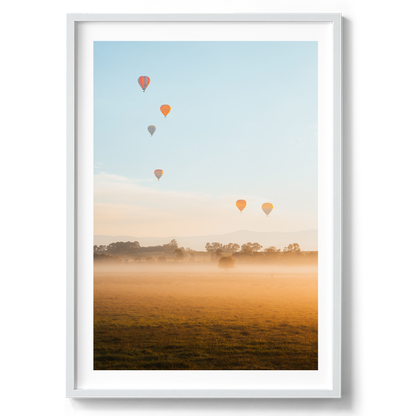 Hot Air Balloons at Sunrise - Yarra Glen- Wall Art