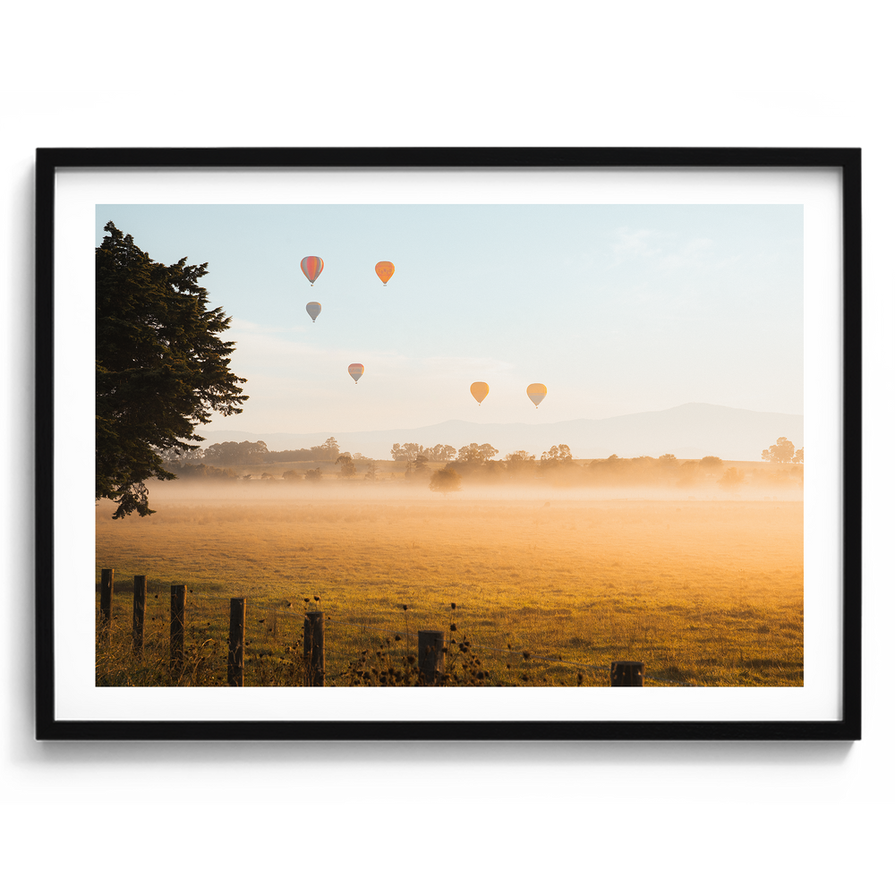 Hot Air Balloons at Sunrise II - Yarra Glen- Wall Art