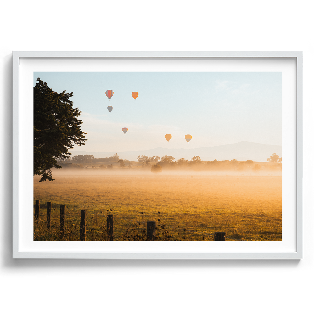 Hot Air Balloons at Sunrise II - Yarra Glen- Wall Art