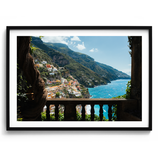 Italian Villa Balcony - Positano - Wall Art