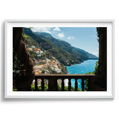 Italian Villa Balcony - Positano - Wall Art