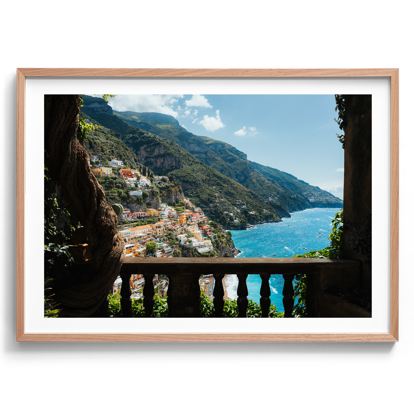 Italian Villa Balcony - Positano - Wall Art