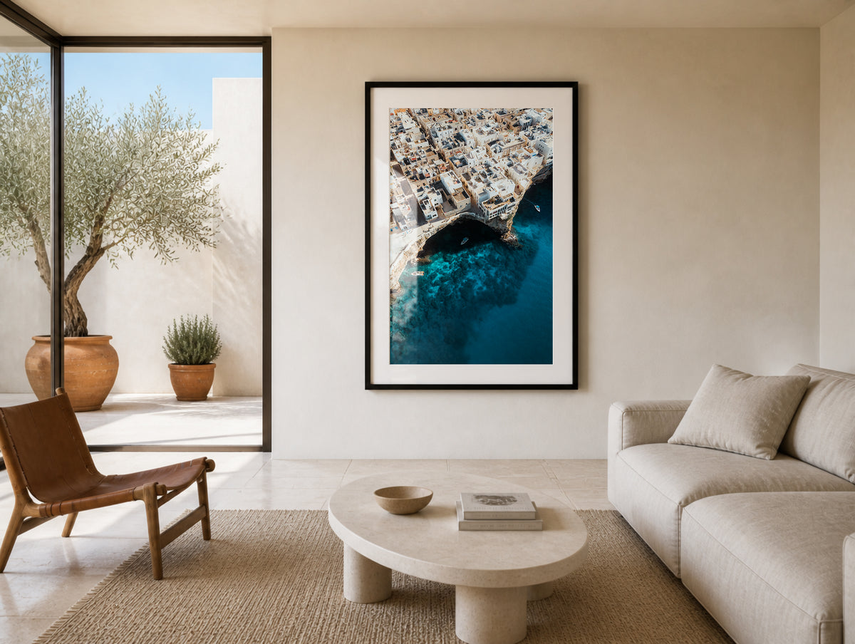 Cliffside City I - Polignano a Mare - Wall Art