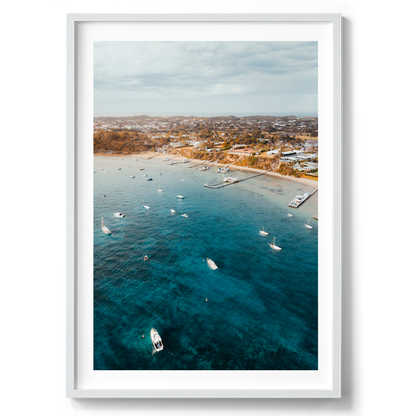 Millionaire's Walk Bay Aerial - Sorrento - Wall Art