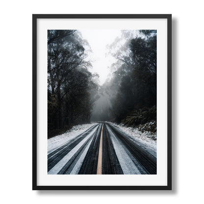 Mt Donna Buang Snowy Road