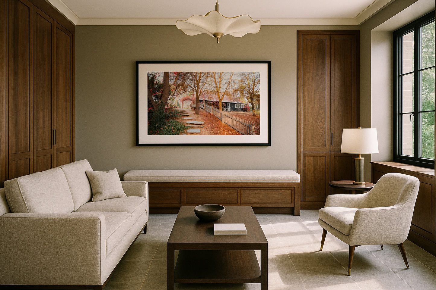 Italian Stable - Autumn Leaves - Daylesford - Wall Art