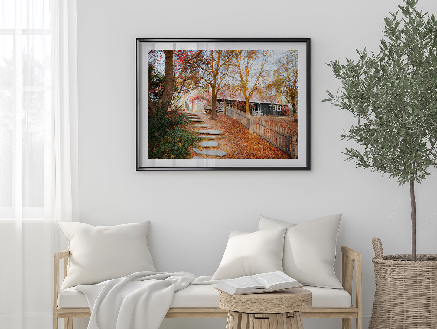 Italian Stable - Autumn Leaves - Daylesford - Wall Art