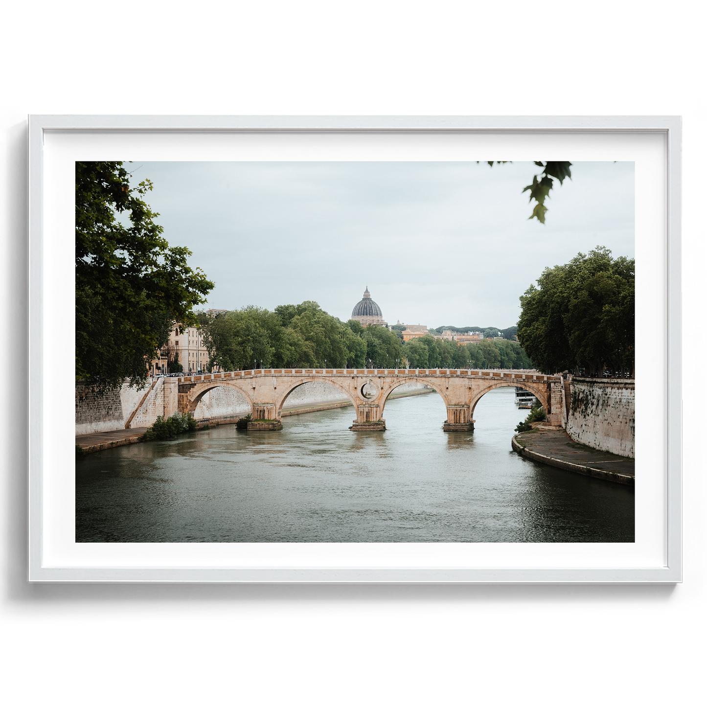 Pons Aurelius Bridge - Rome - Wall Art