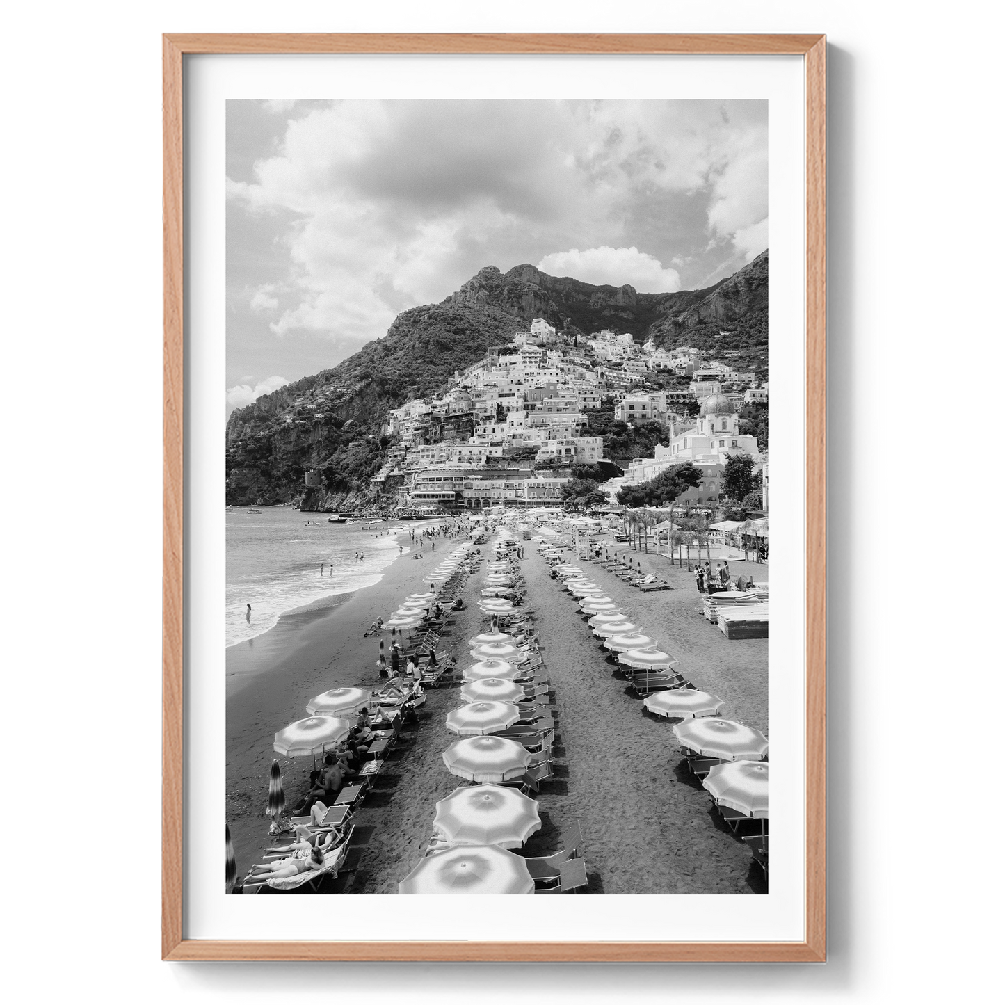Positano Aerial III - Positano B&W - Wall Art