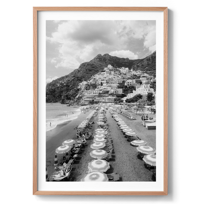 Positano Aerial III - Positano B&W - Wall Art