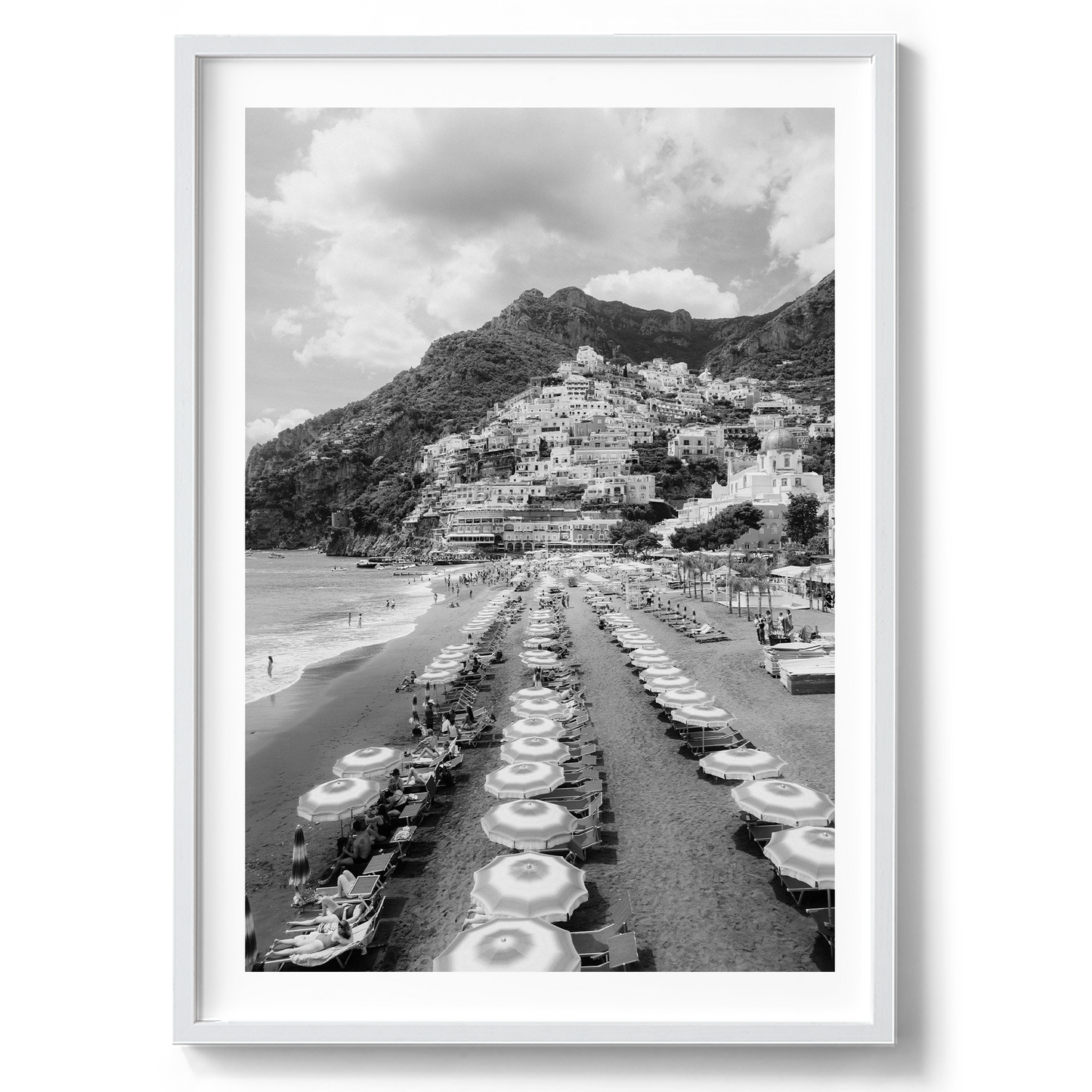 Positano Aerial III - Positano B&W - Wall Art