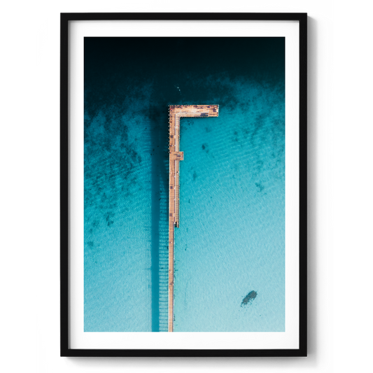 Rye Pier - Aerial - Wall Art