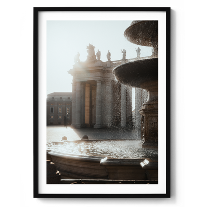 St Peter's Square - Fountain - Vatican City II - Wall Art