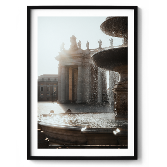 St Peter's Square - Fountain - Vatican City II - Wall Art