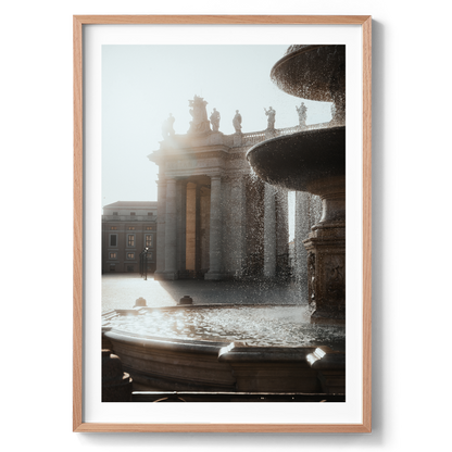 St Peter's Square - Fountain - Vatican City II - Wall Art