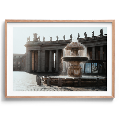 St Peter's Square - Fountain - Vatican City I - Wall Art