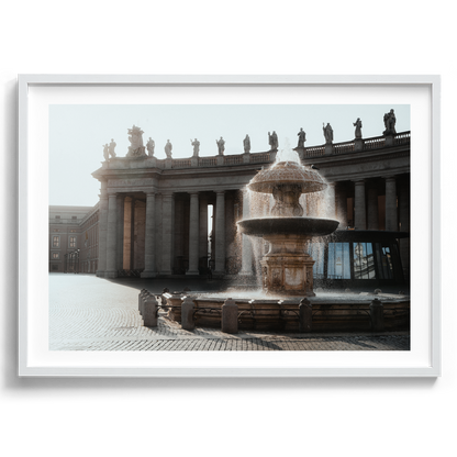 St Peter's Square - Fountain - Vatican City I - Wall Art