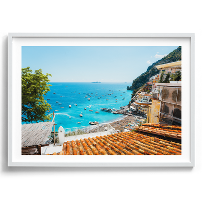 Summers Day Amalfi Coast - Positano - Wall Art