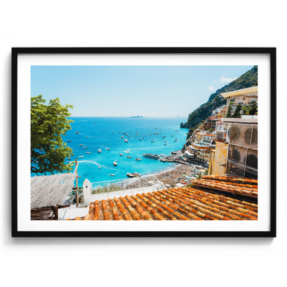 Summers Day Amalfi Coast - Positano - Wall Art